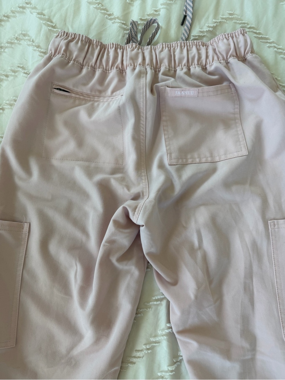 Jaanuu Light Pink Women's Jogger Scrubs - Picture 7 of 9